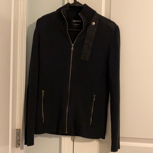 Calvin Klein Black Zip Up Jacket - Picture 1 of 6